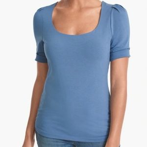 WHITE HOUSE BLACK MARKET Scoop Neck Top